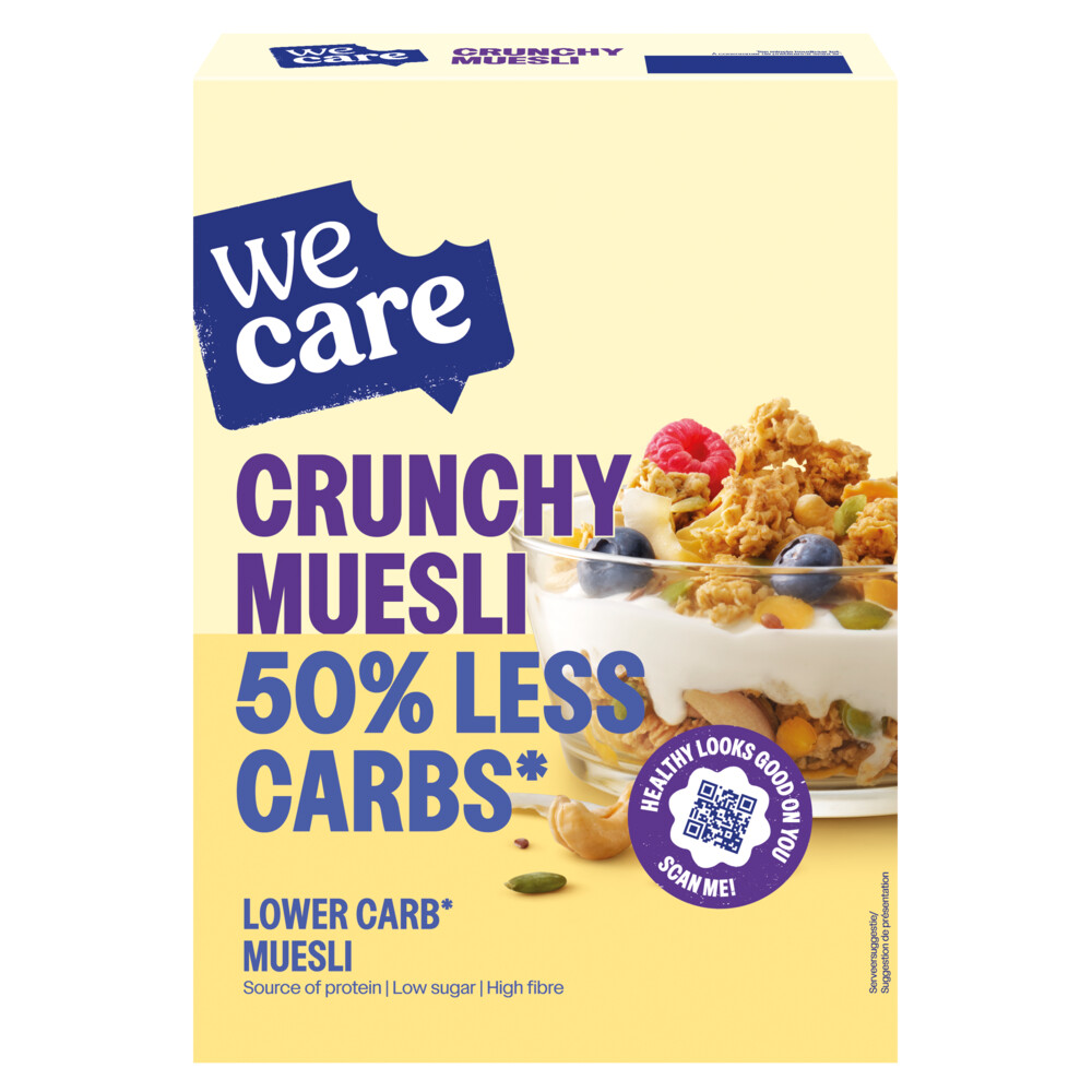 WeCare Lower Carb Crunchy Muesli 325 gr