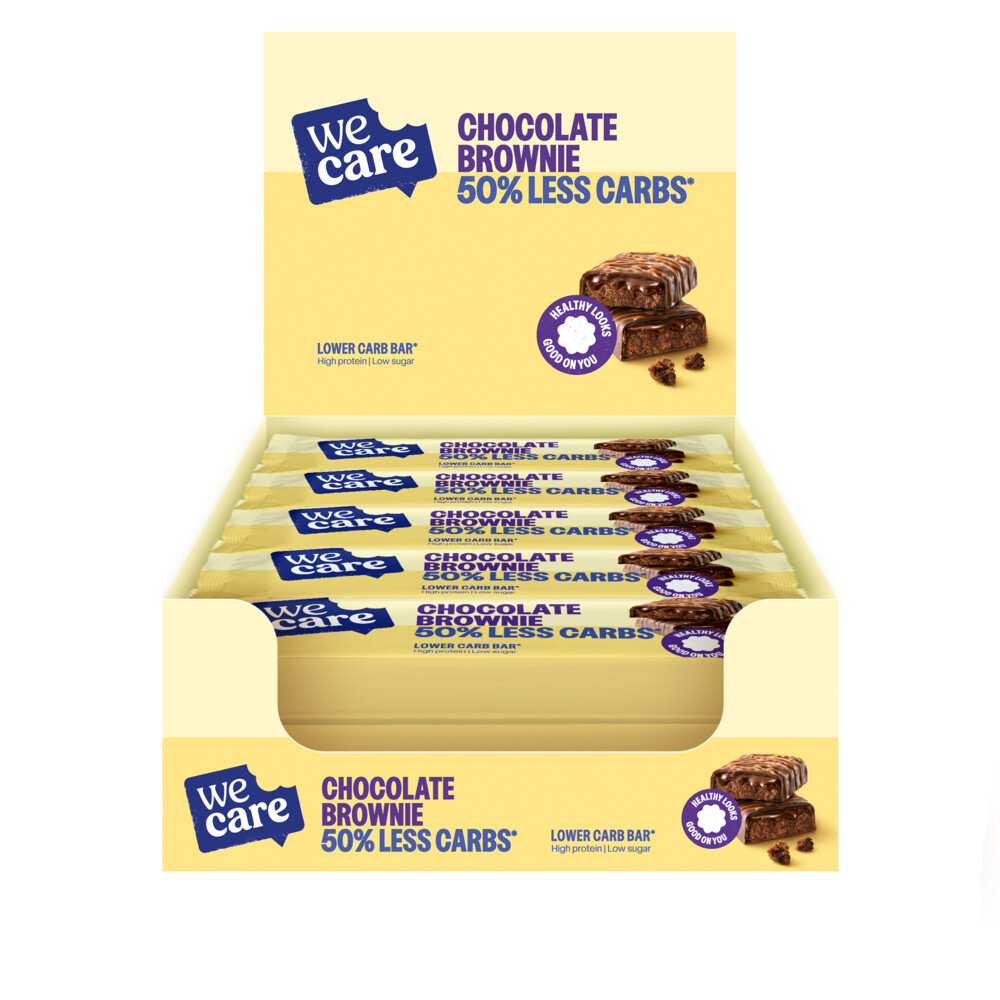 15x WeCare Lower Carb Bar Chocolate Brownie 60 gr