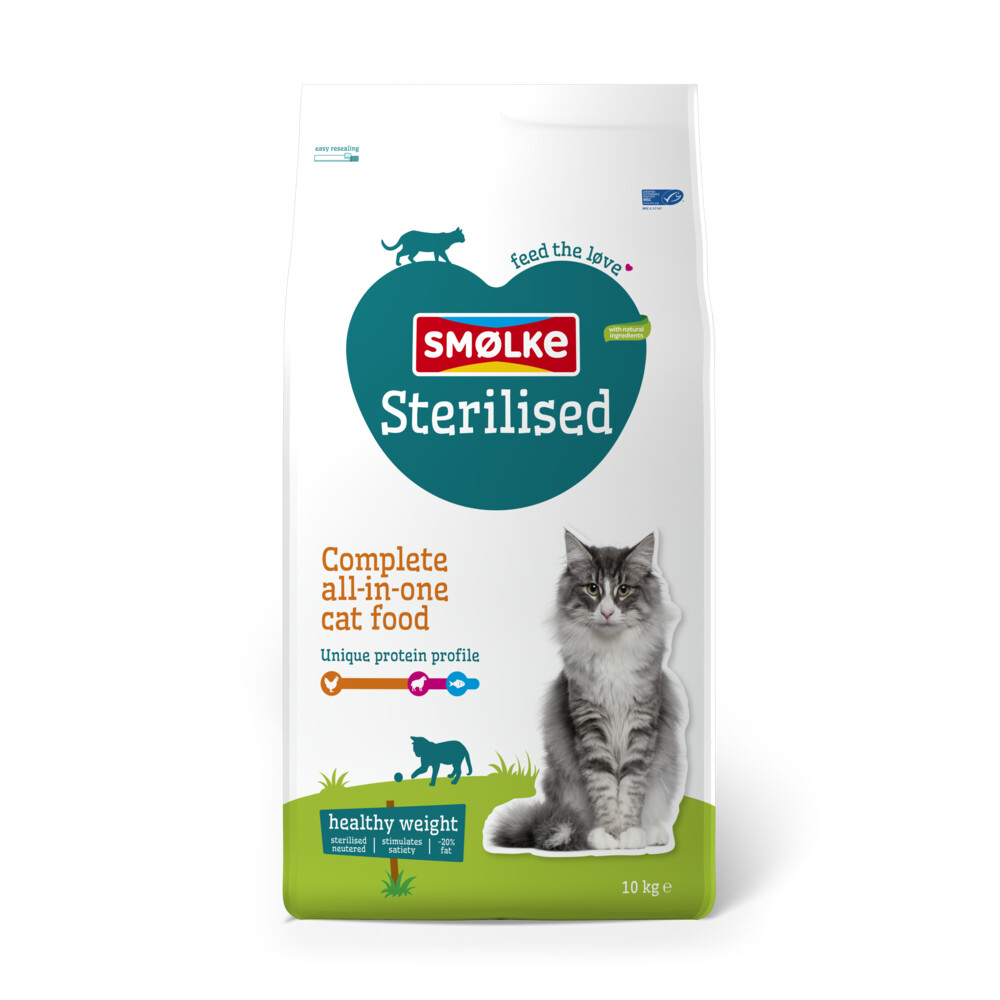 Smolke Kattenvoer Sterilised 10 kg