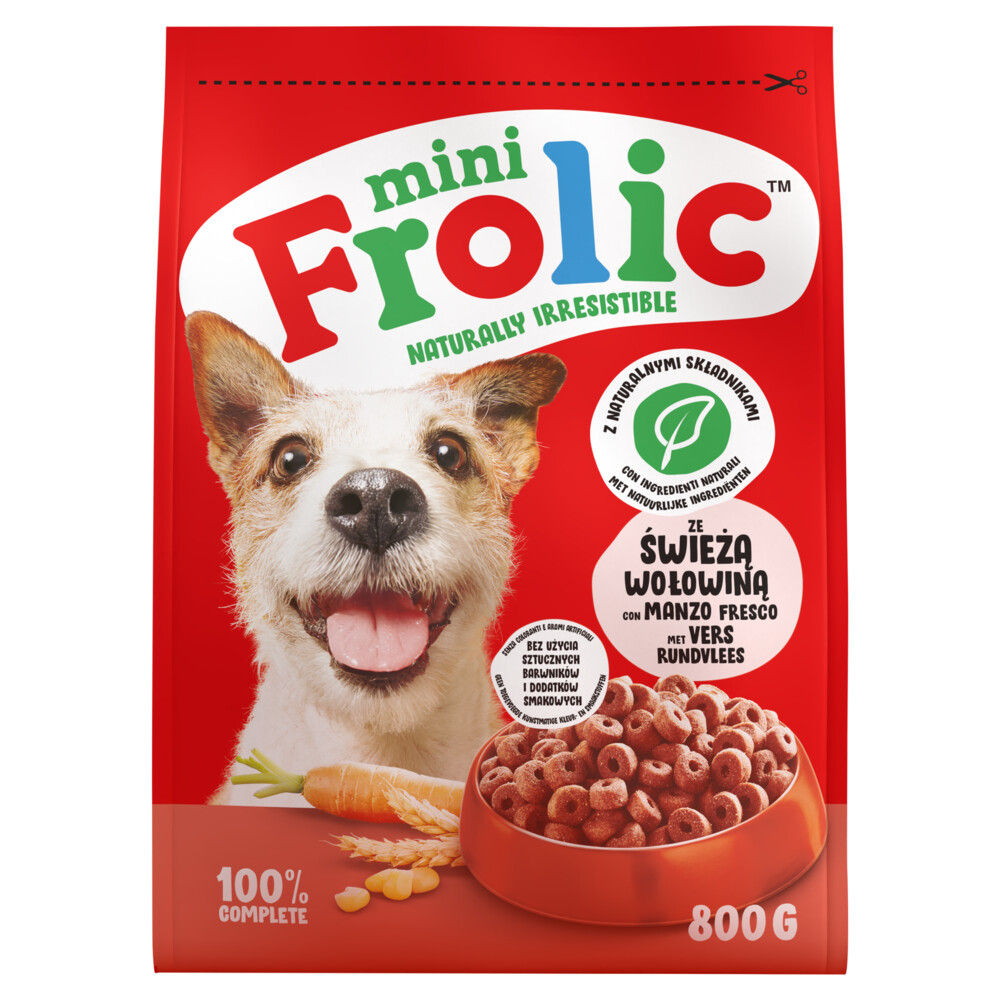 5x Frolic Hondenvoer Droog Mini Rund 800 gr