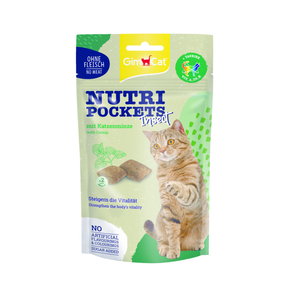 GimCat Nutri Pockets Insect&Catnip 60 gr