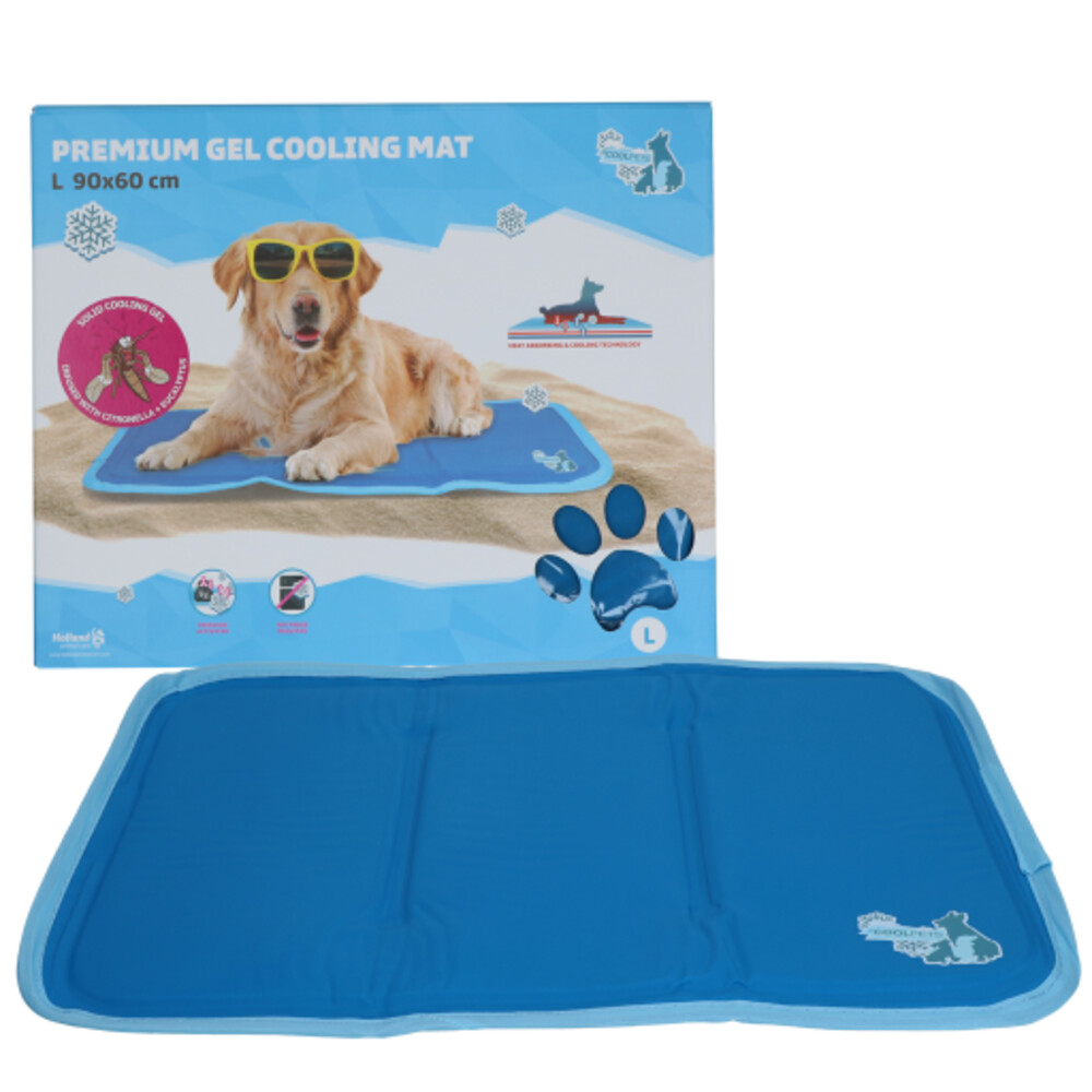 Coolpets Premium Koelmat Solid Gel L 60 x 90 cm