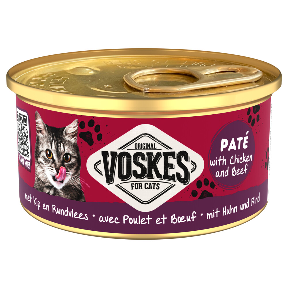 Voskes Kattenvoer Paté Kip&Rundvlees 85 gr