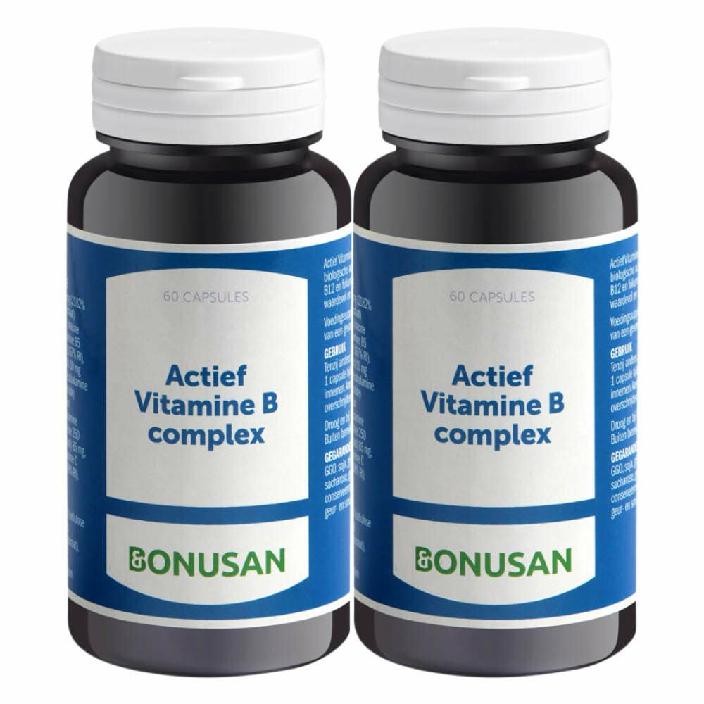 2x Bonusan Actief Vitamine B Complex 60 capsules