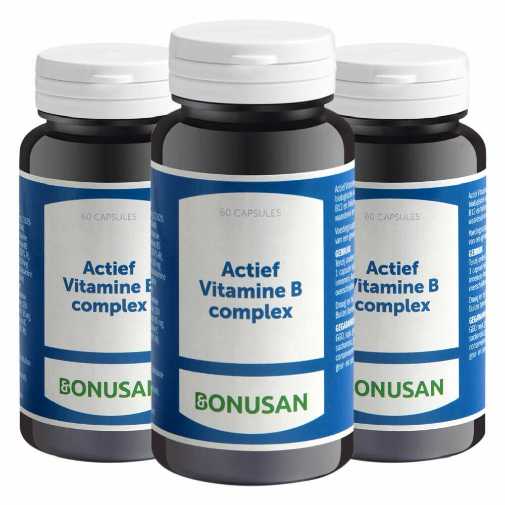 3x Bonusan Actief Vitamine B Complex 60 capsules