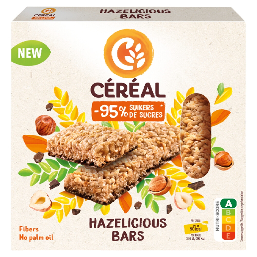 Céréal Hazelicious Bars 3 x 23 gr