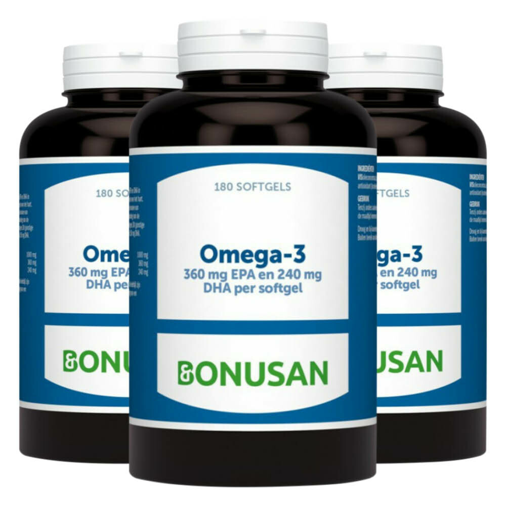 3x Bonusan Omega-3 180 softshells