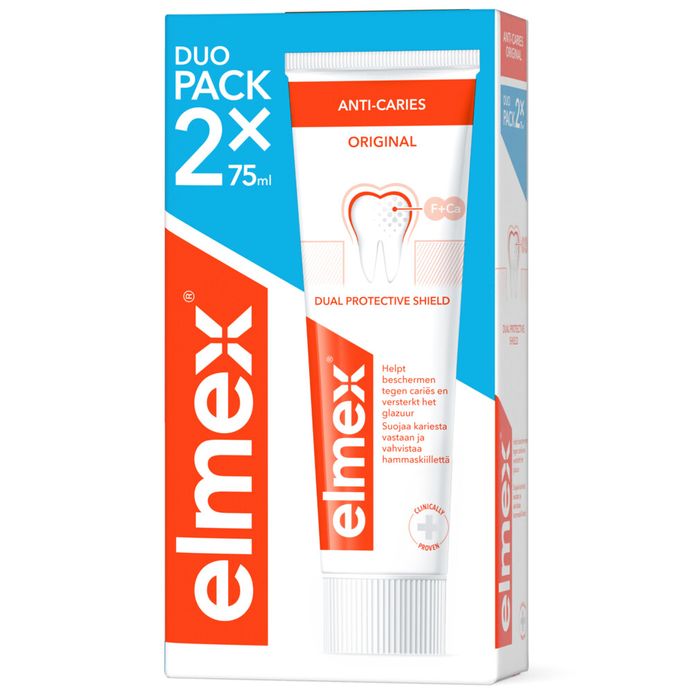 Elmex Tandpasta Anti-Cariës Duopack 2x 75 ml