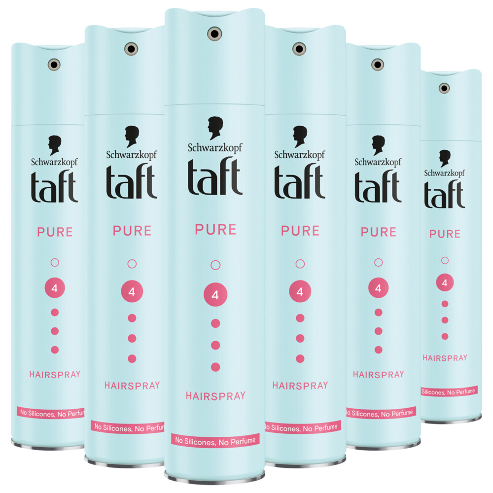 6x Taft Hairspray Ultra Pure Hold 250 ml