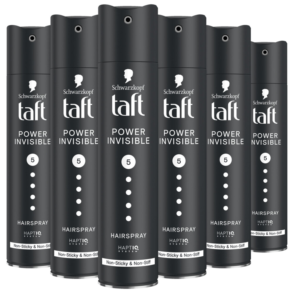 6x Taft Power Invisible Hairspray 250 ml