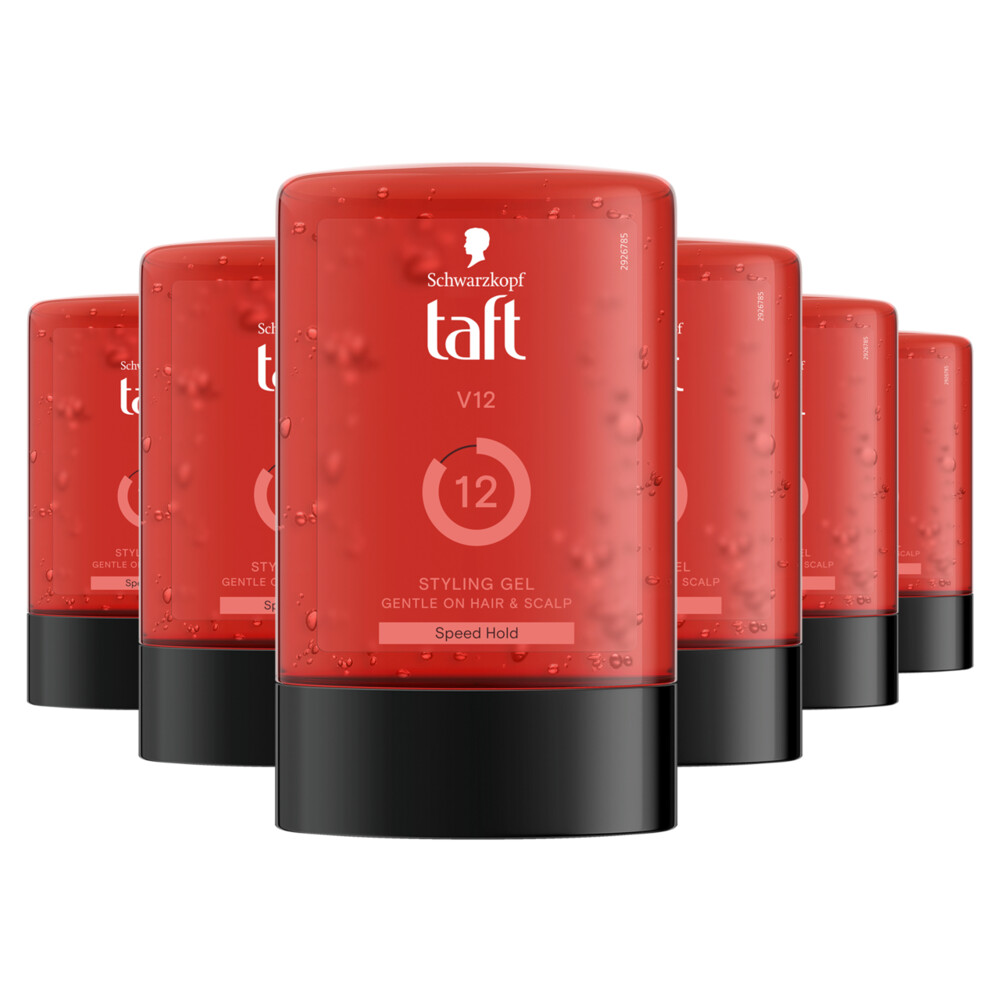 6x Taft Styling Gel V12 300 ml