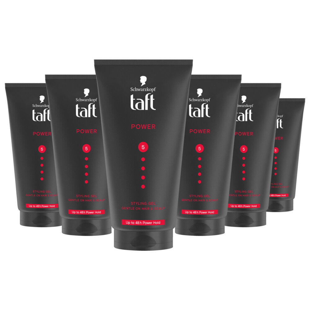 6x Taft Power Styling Gel 150 ml