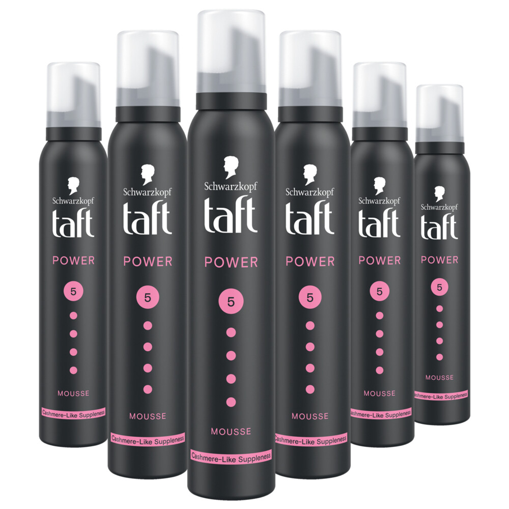 6x Taft Power Cashmere Mousse 200 ml