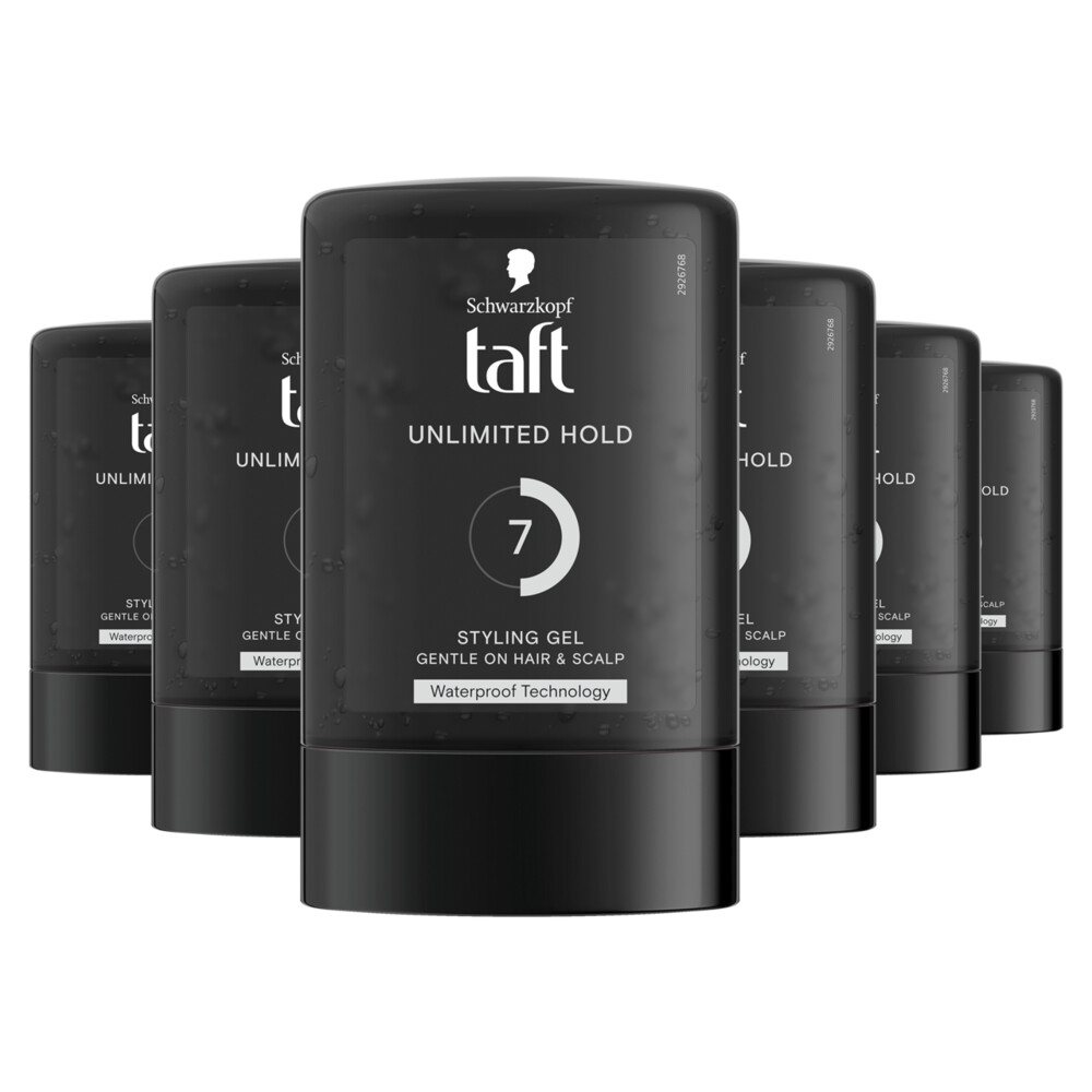 6x Taft Men Power Gel Unlimited Hold 7 300 ml