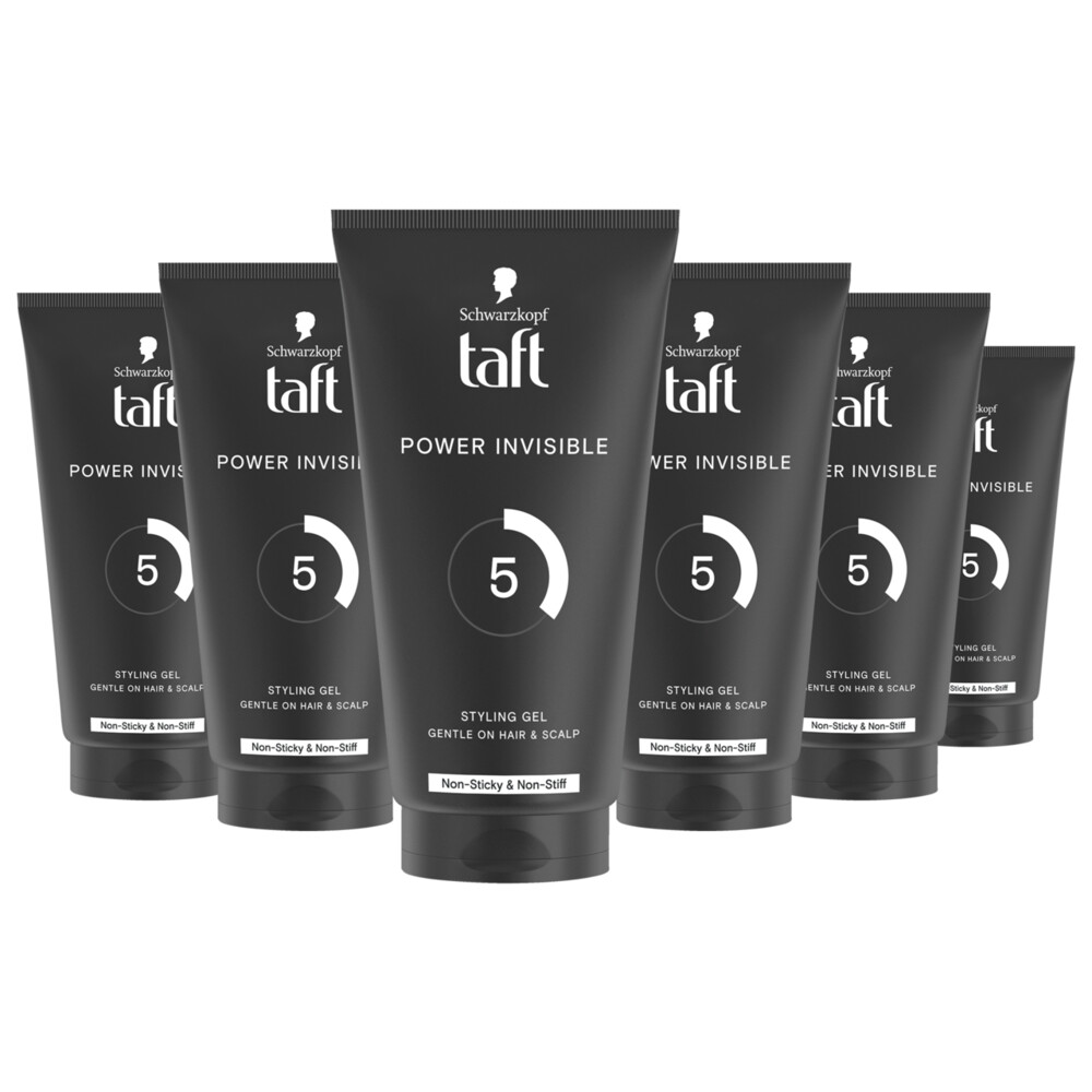 6x Taft Power Invisible Gel 150 ml