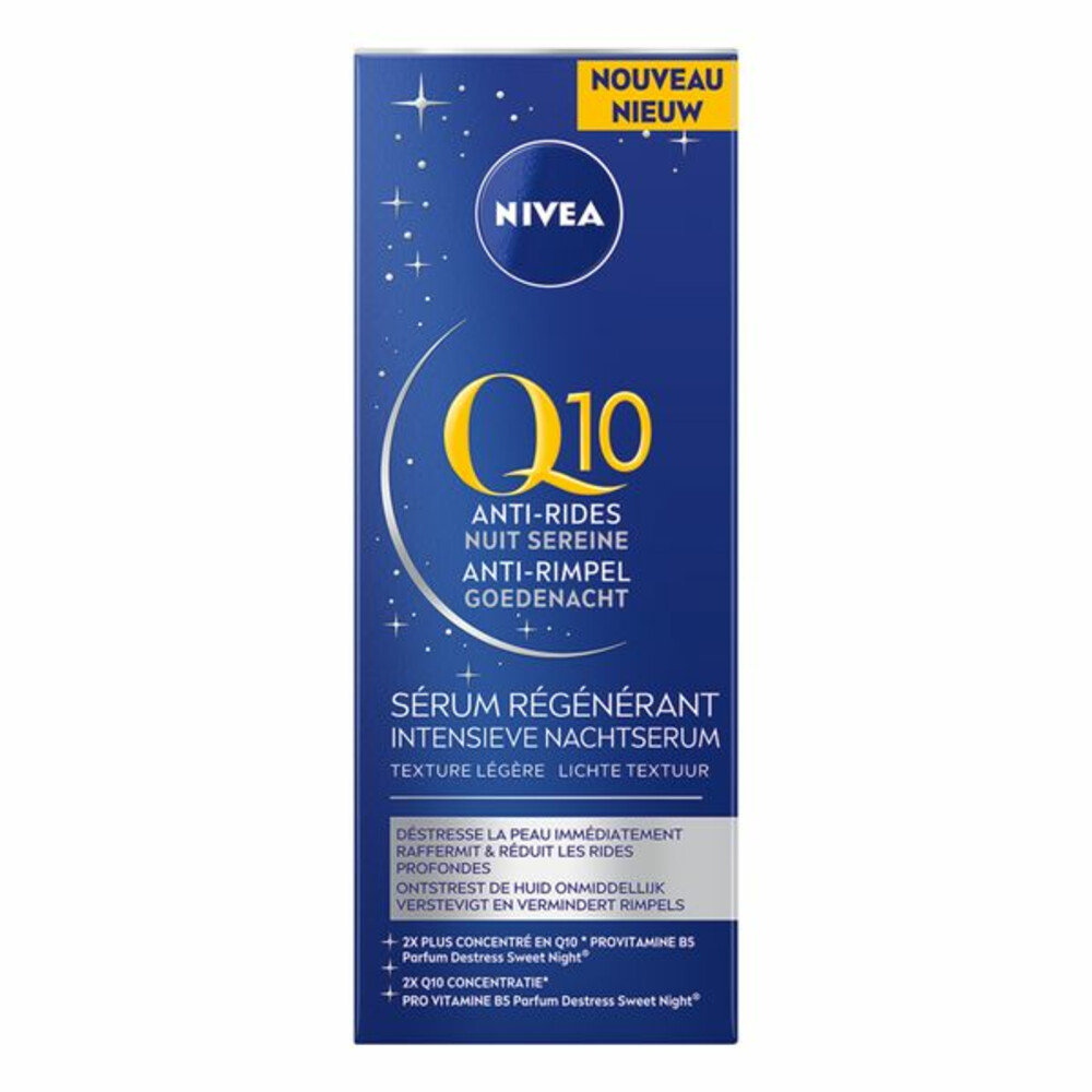 3x Nivea Q10 Anti-Rimpel Nachtserum 30 ml