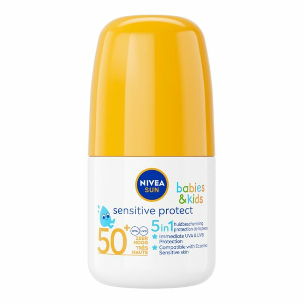 3x Nivea Sun Babies&Kids Protect&Sensitive Roll On SPF 50+ 50 ml