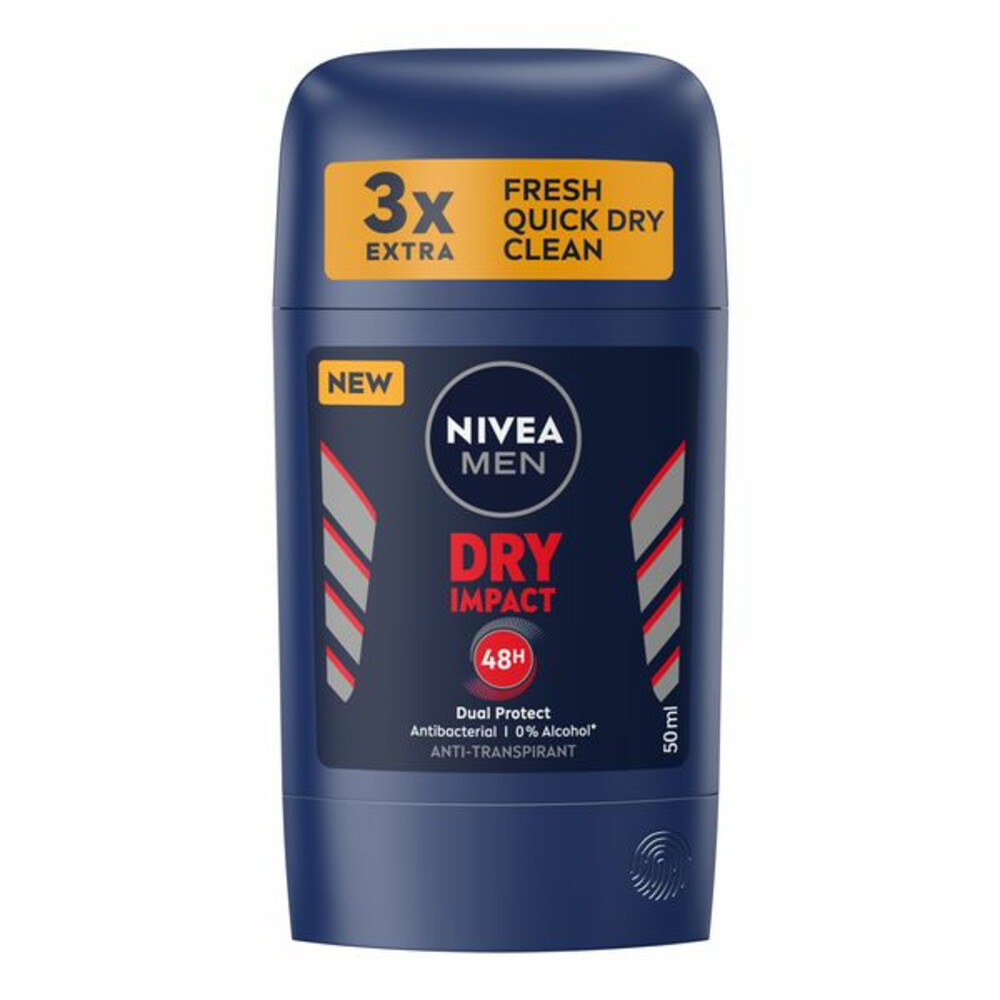 3x Nivea Men Deodorent Stick Dry Impact 50 ml