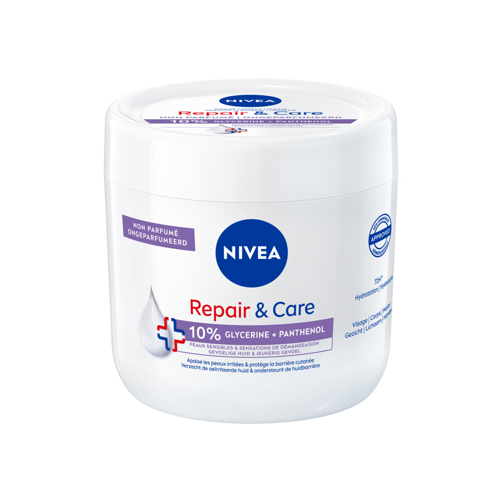 6x Nivea Repair&Care Bodycrème Sensitive 400 ml