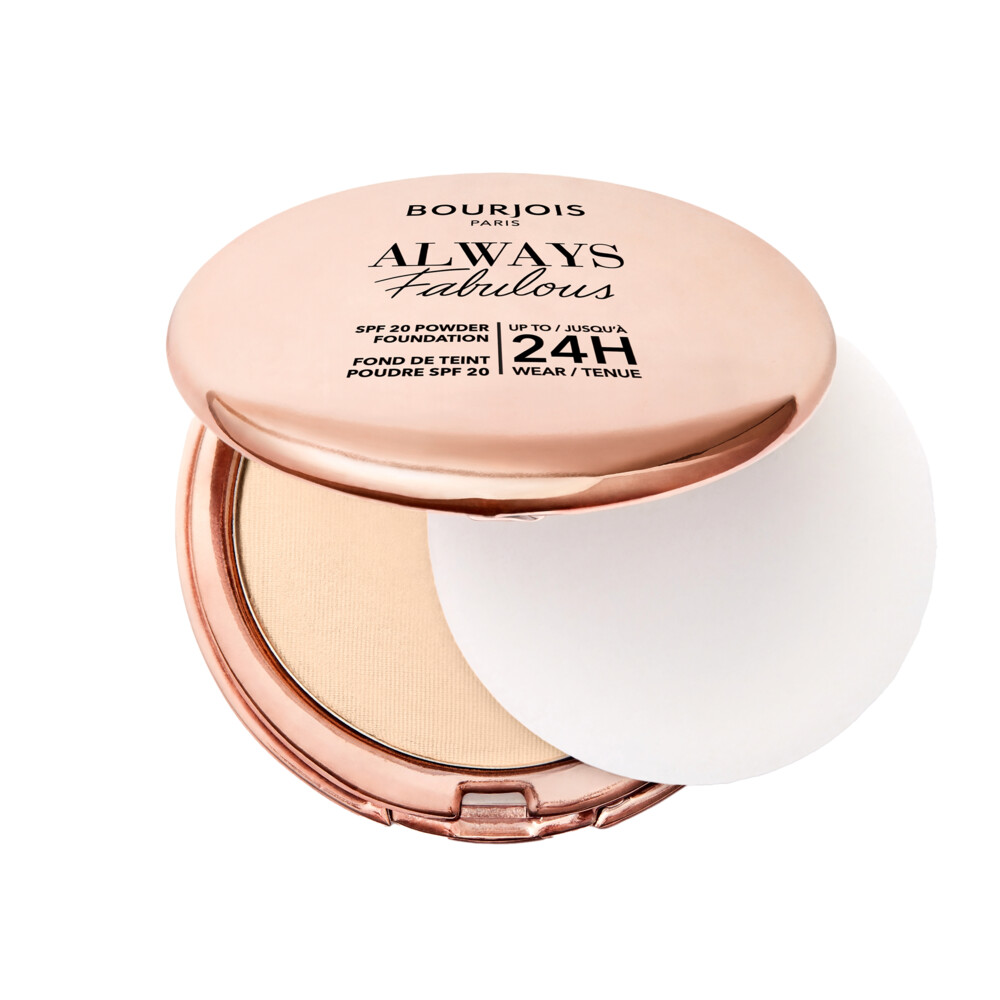 1+1 gratis: Bourjois Always Fabulous Compact Foundation Golden Ivory 115 12 gr