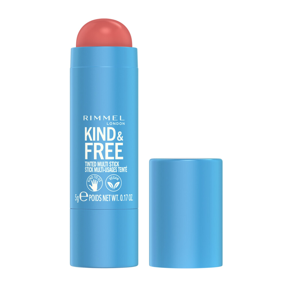 1+1 gratis: Rimmel Kind&Free Multi Stick Blush en Lipstick Caramel Dusk 001 5 gr