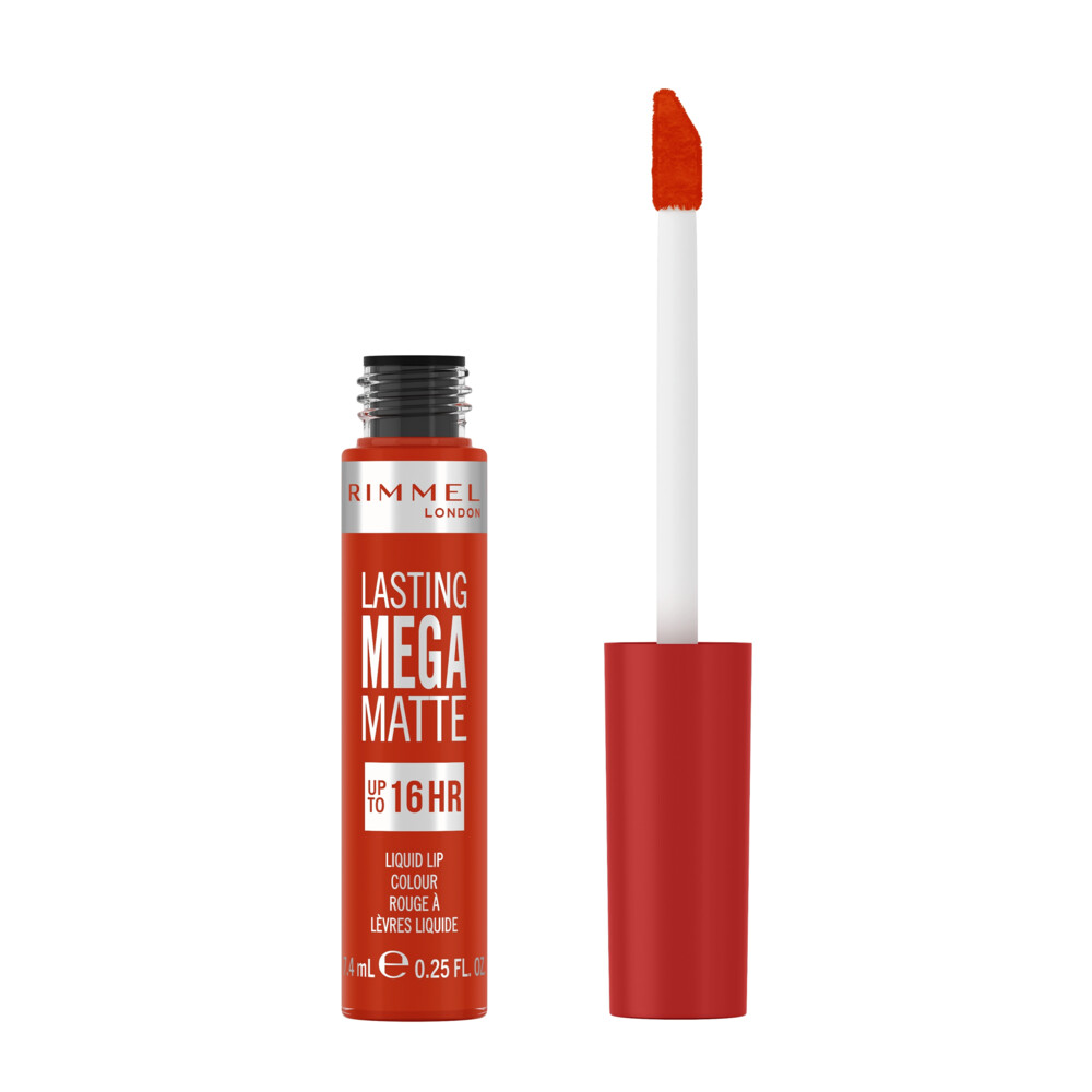 1+1 gratis: Rimmel Lasting Mega Matte Liquid Lipstick Scarlet Flames 920 7.4 ml