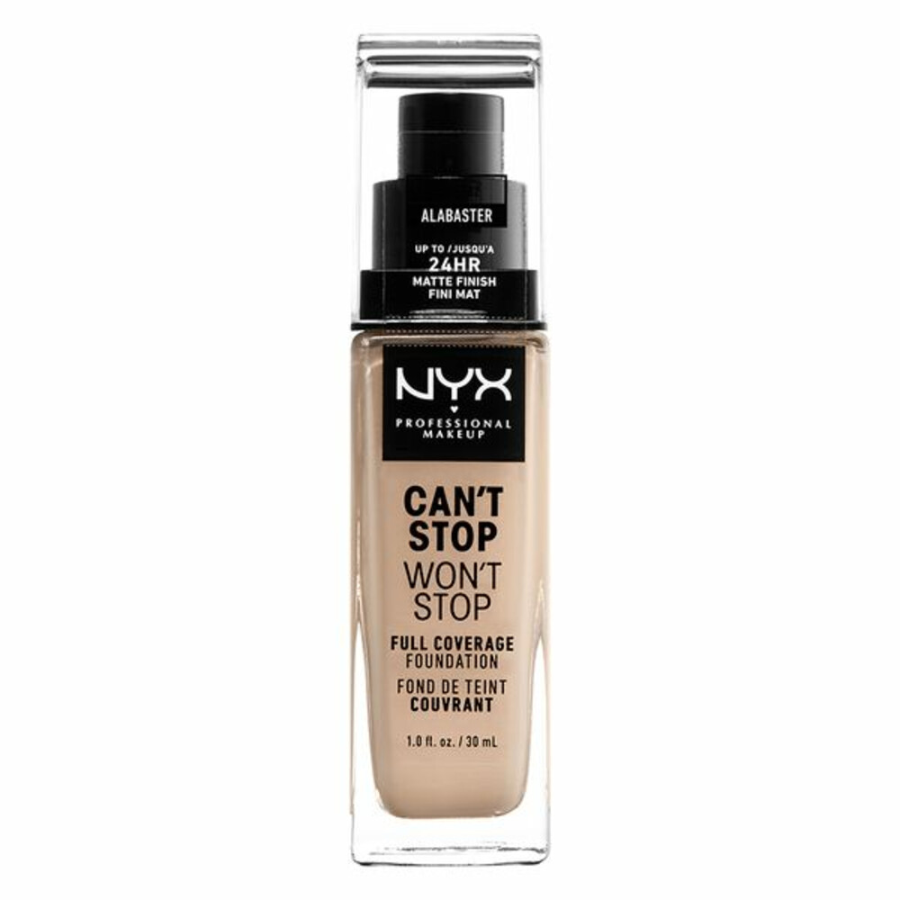 NYX Professional Makeup Can't Stop Won't Stop 24 Hour Foundation (Various Shades) Alabaster