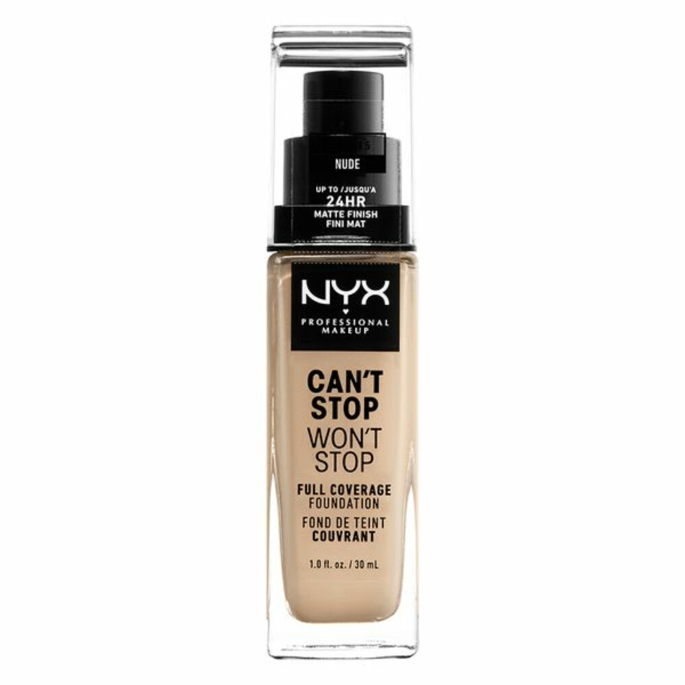 NYX Professional Makeup Can't Stop Won't Stop 24 Hour Foundation (Various Shades) Nude