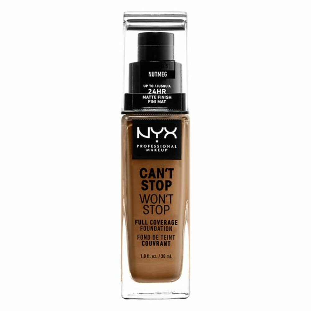 NYX Professional Makeup Can't Stop Won't Stop 24 Hour Foundation (Various Shades) Nutmeg