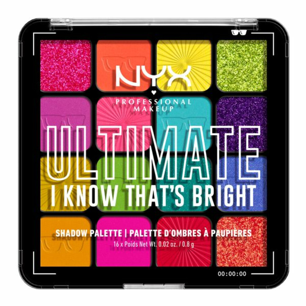 NYX Ultimate Oogschaduw Palette I Know That's Bright 1 stuk