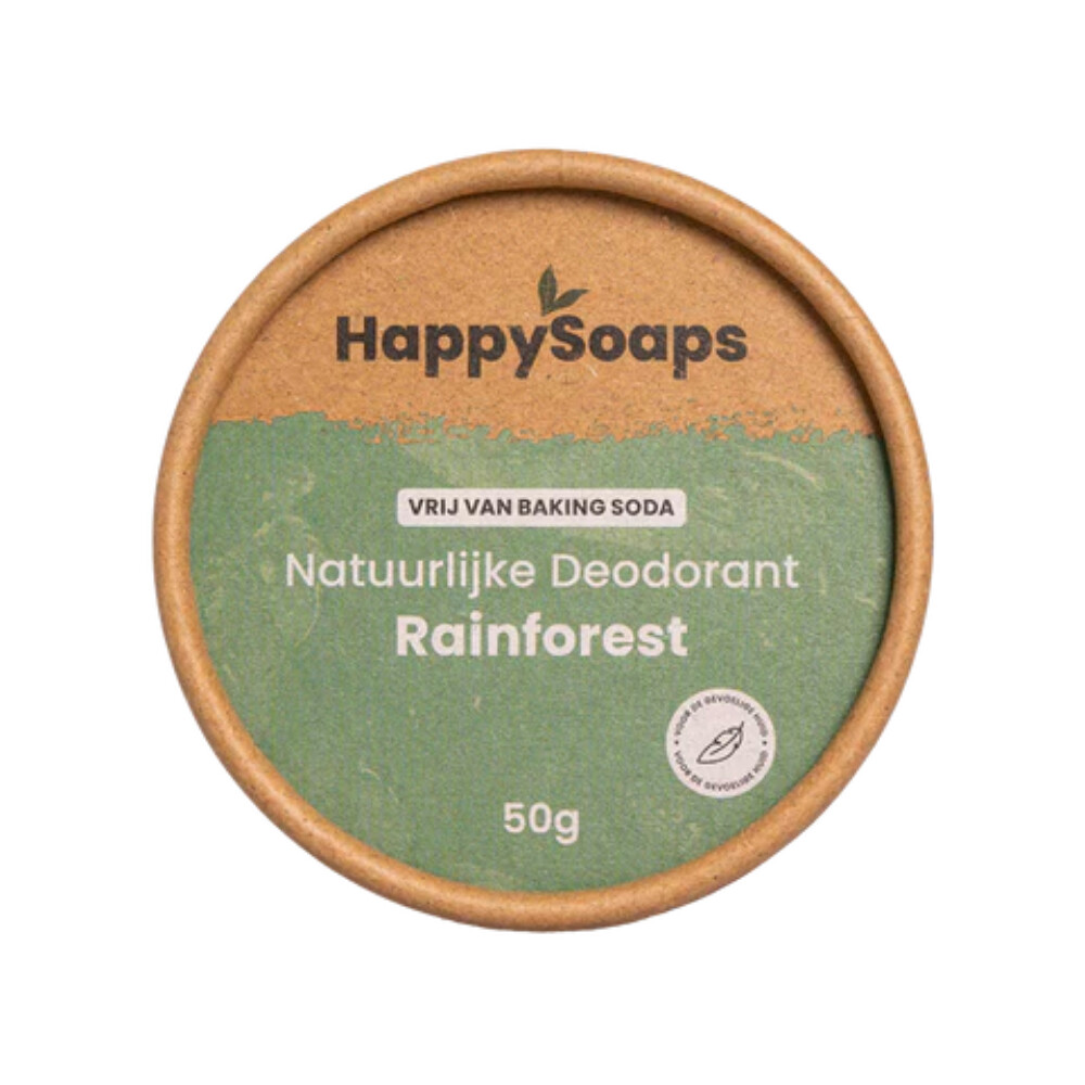 HappySoaps Natuurlijke Deodorant Rainforest Zonder Baking Soda 45 gr