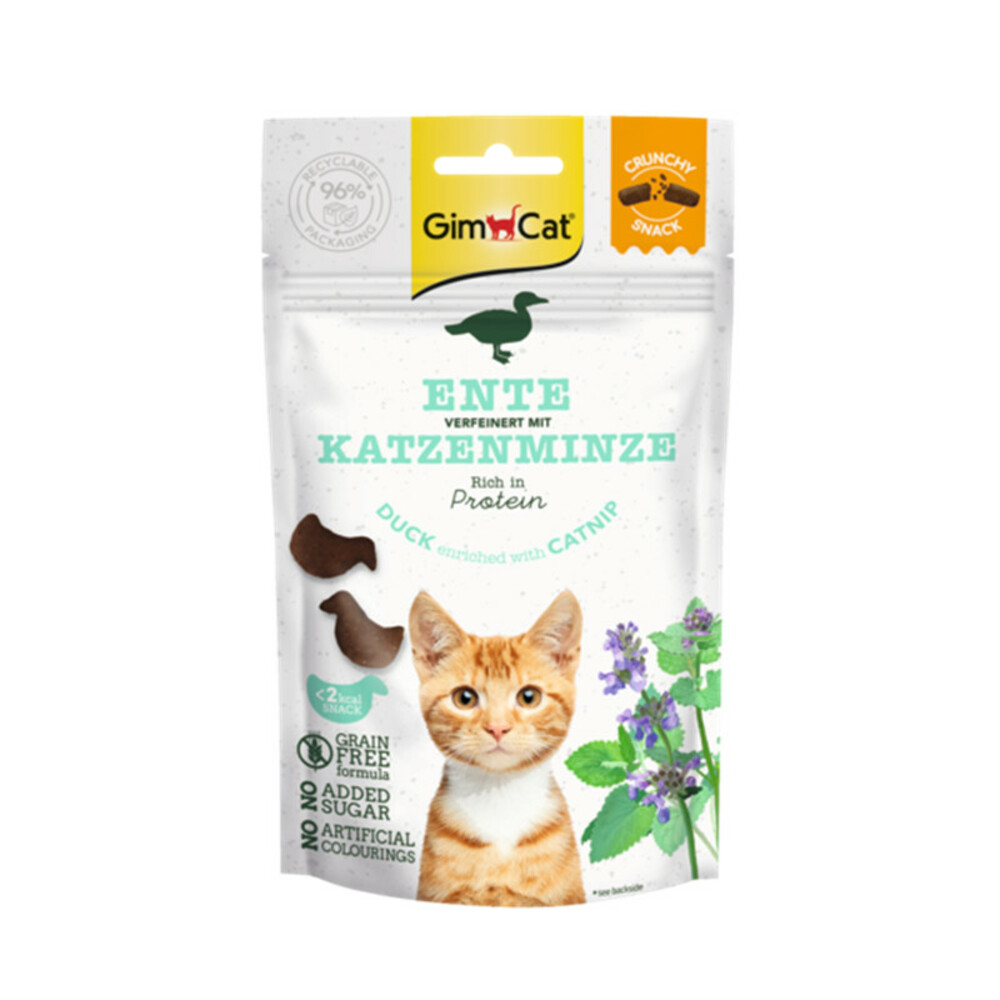 GimCat Crunchy Kattensnack Eend - Catnip 50 gr