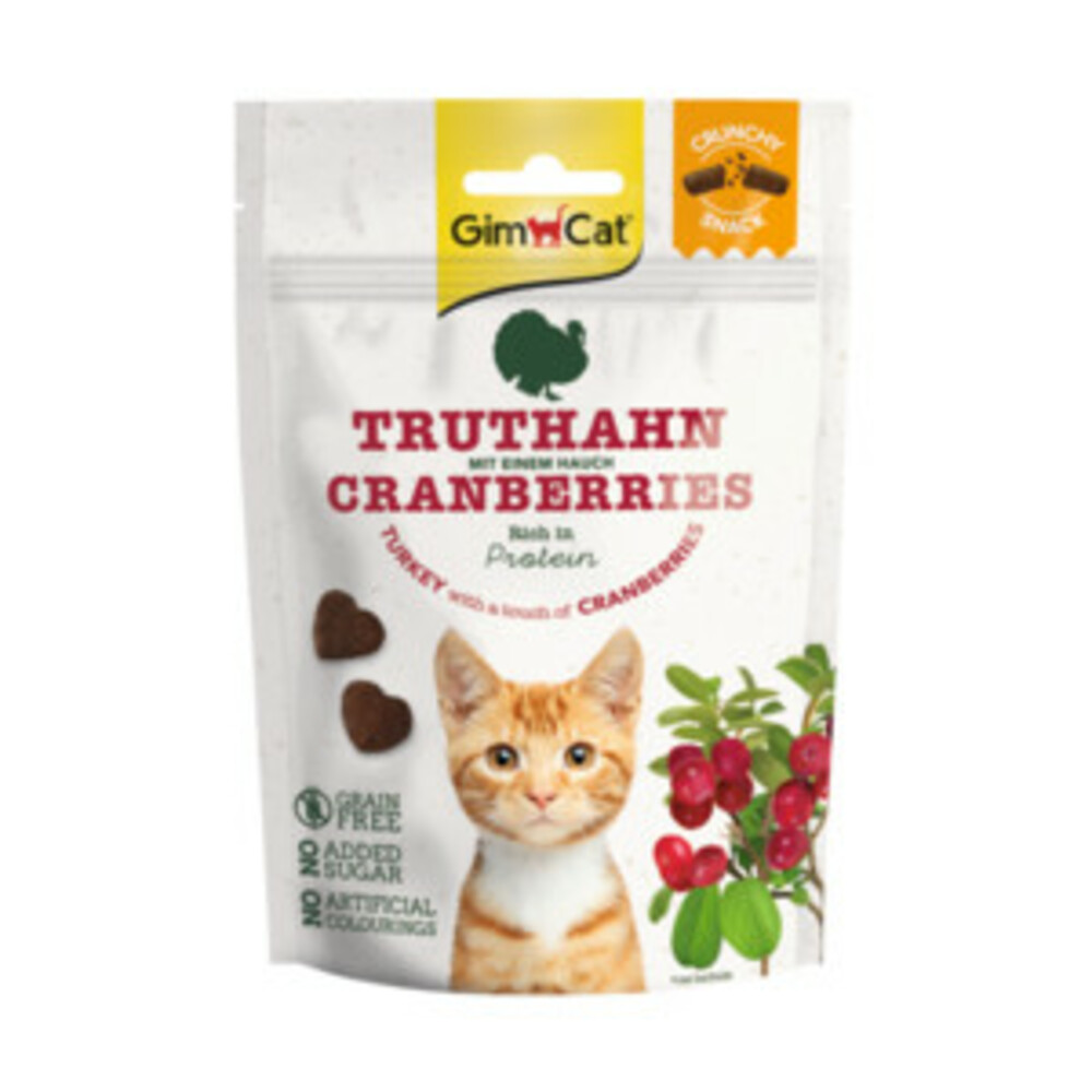 GimCat Crunchy Kattensnack Kalkoen - Cranberry 50 gr