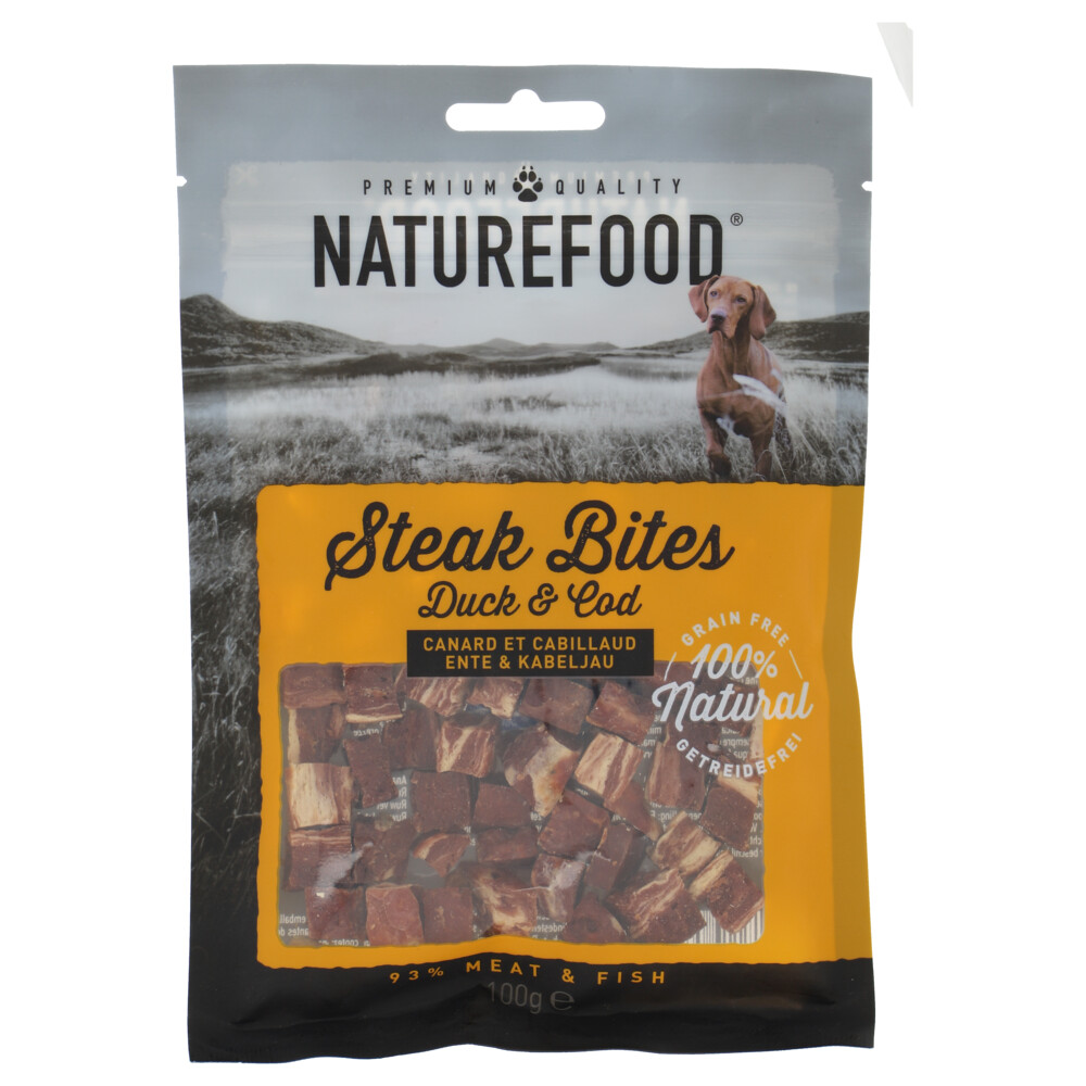 Rosewood Naturefood Steak Bites Eend&Koolvis 100 gr