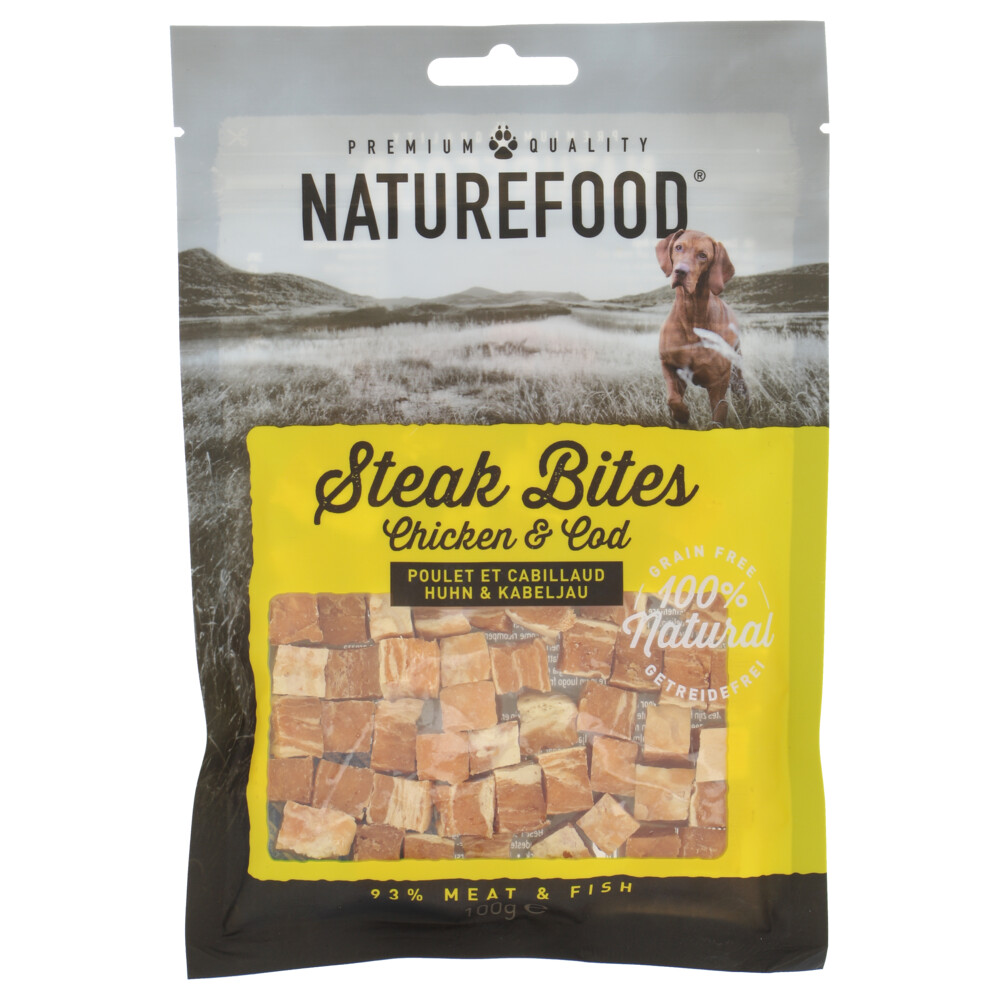 Rosewood Naturefood Steak Bites Kip&Koolvis 100 gr