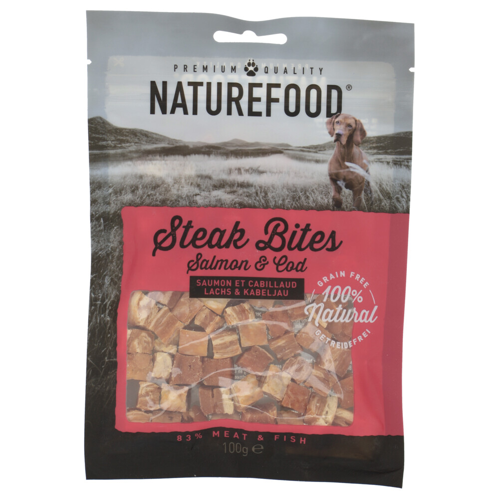 Rosewood Naturefood Steak Bites Zalm&Koolvis 100 gr