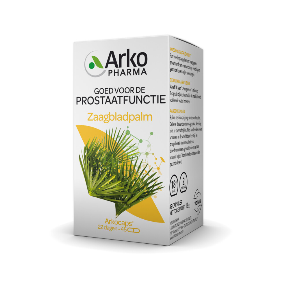 Gratis Verzending: Arkopharma Zaagbladpalm 45 capsules