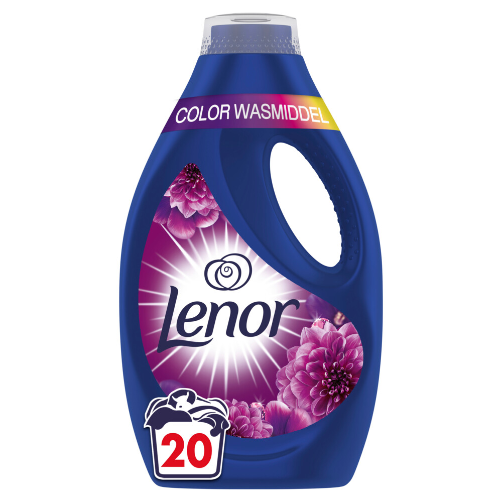 2e halve prijs: Lenor Vloeibaar Wasmiddel Amethist&Bloemenboeket 20 Wasbeurten 900 ml