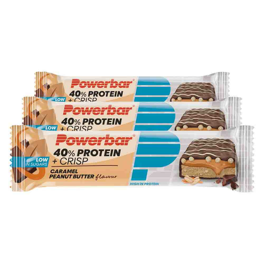 3x PowerBar Proteine + Crisp Caramel Peanut Butter 40 gr