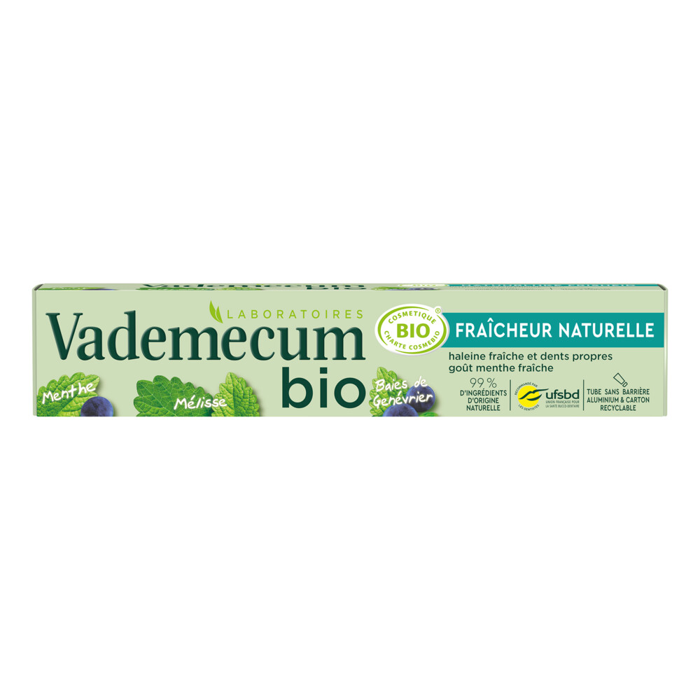 24x Vademecum Bio Tandpasta Natural Fresh 75 ml