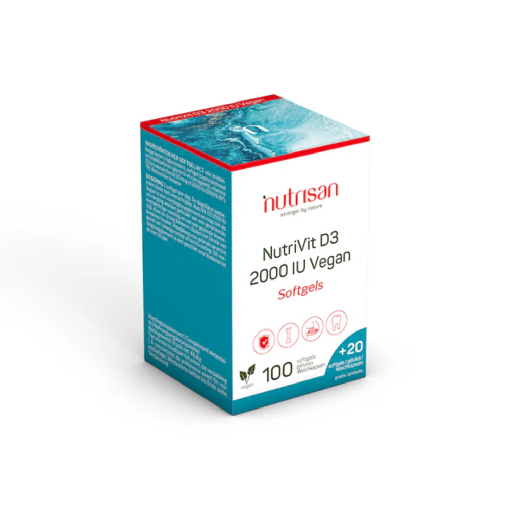 Nutrisan Nutrivit D3 2000 IU Vegan 120 softgels