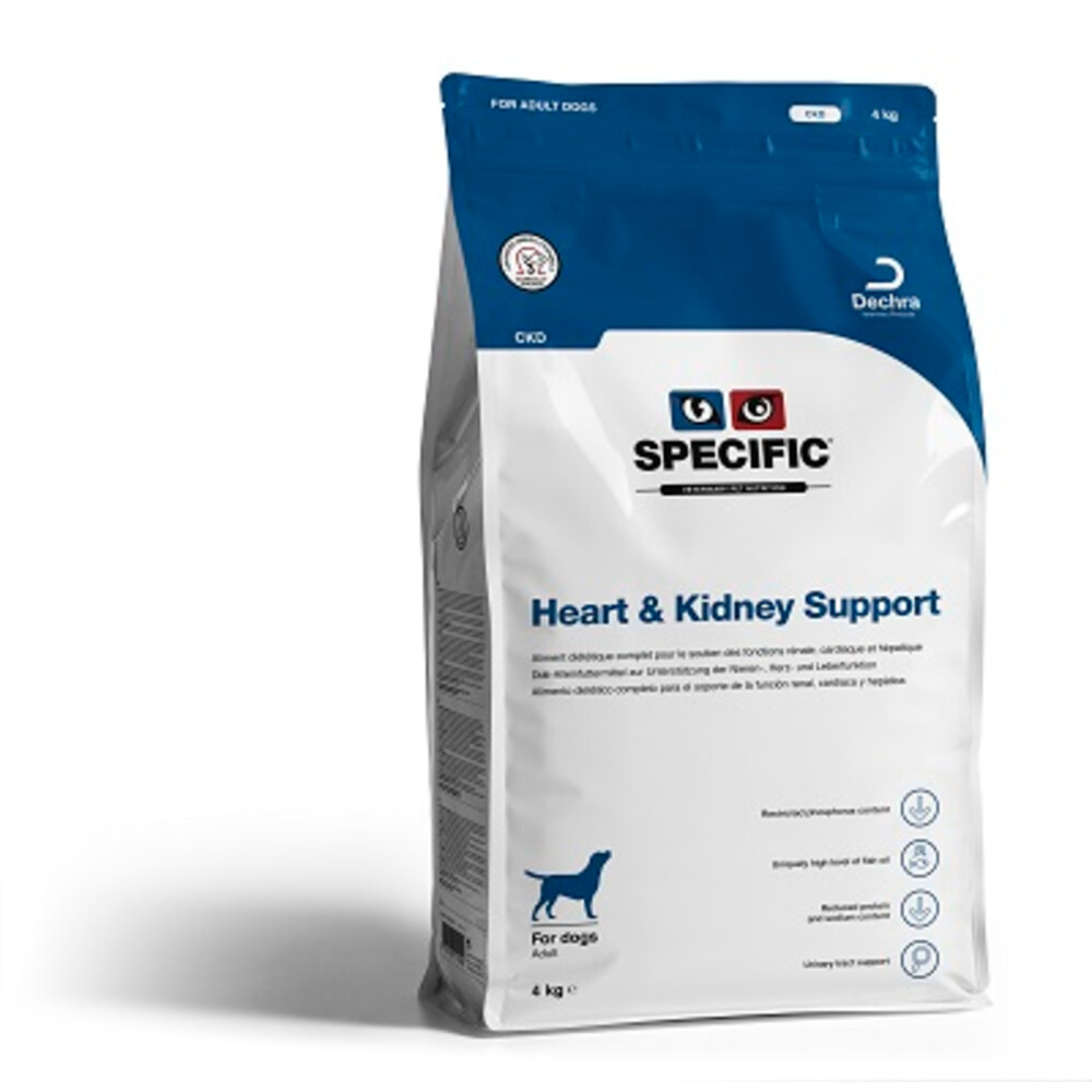 3x Specific CKD Hondenvoer Heart & Kidney Support 4 kg
