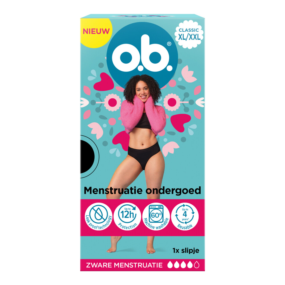 2x OB Herbruikbaar Menstruatie Ondergoed XL/XXL