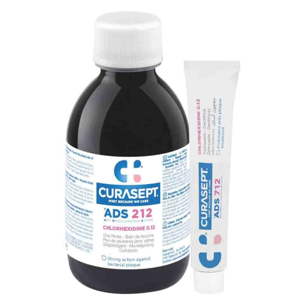 Curasept 0,12% CHX Mondspoeling en Gel-Tandpasta Pakket