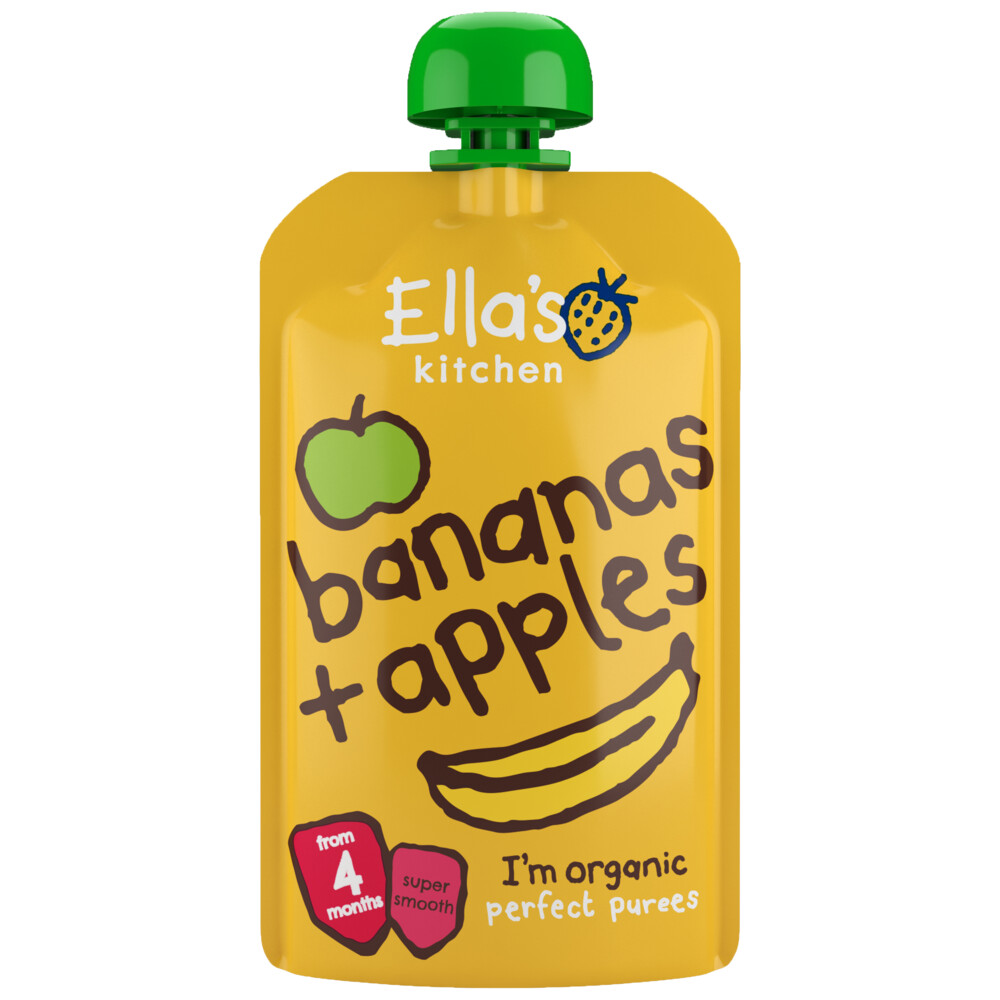 Ella's Kitchen Knijpzakje 4+ m Banaan Appel 120 gr