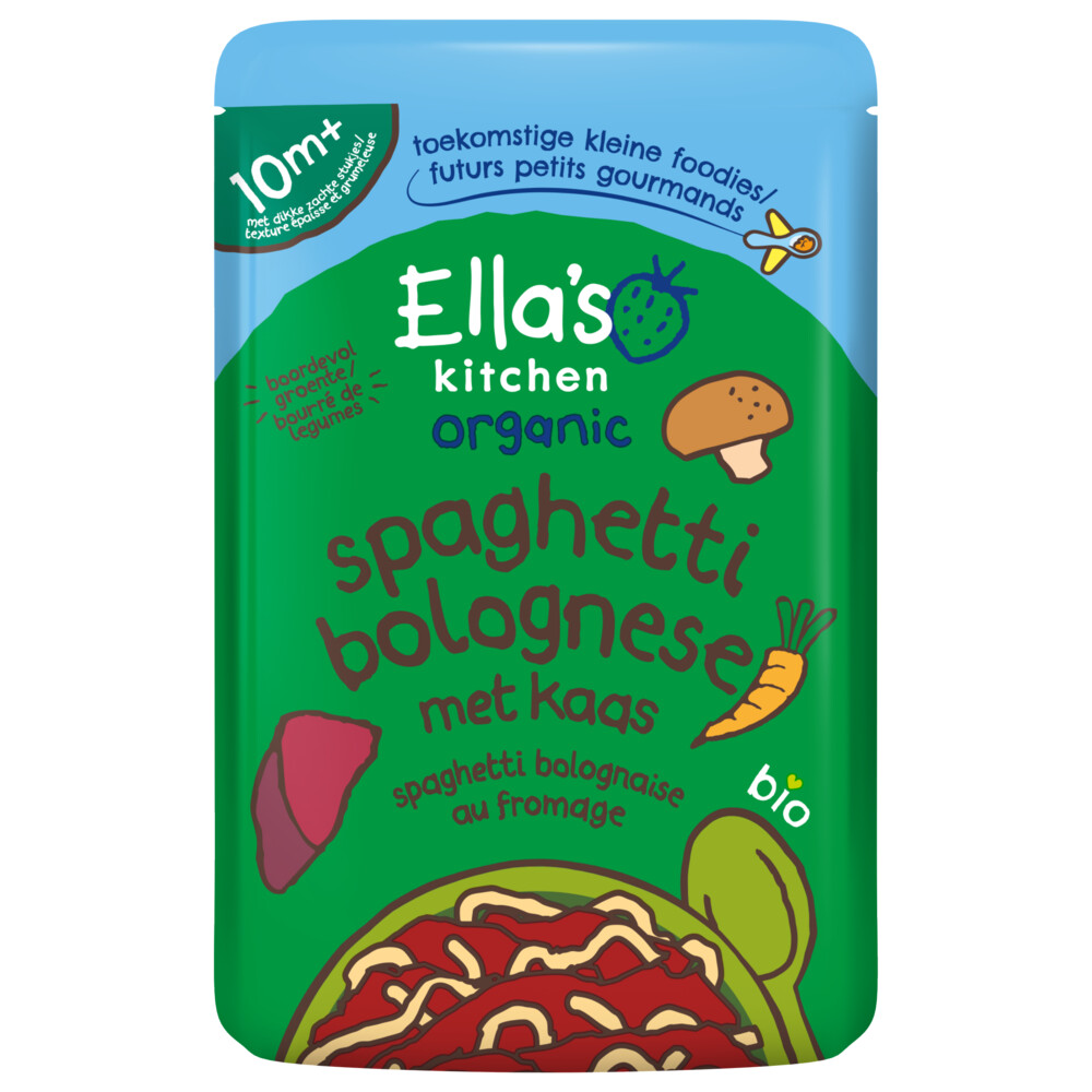 Ella's Kitchen Spaghetti bolognese met kaas 10+ m 10+m 190 gr