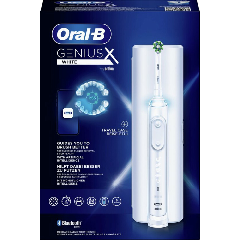 Oral-B elektrische tandenborstel Genius X (Wit)