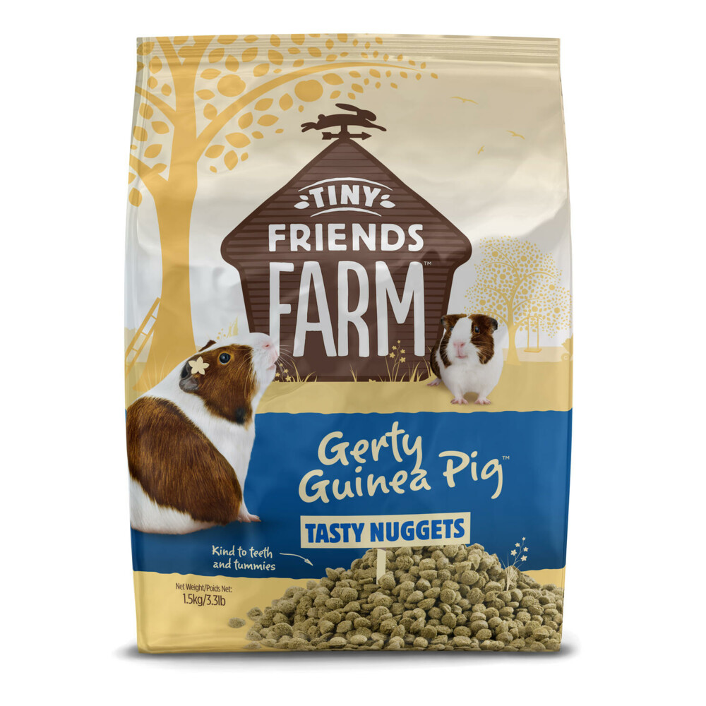 6x Tiny Friends Farm Gerty Guinea Pig Tasty Nuggets 1,5 kg