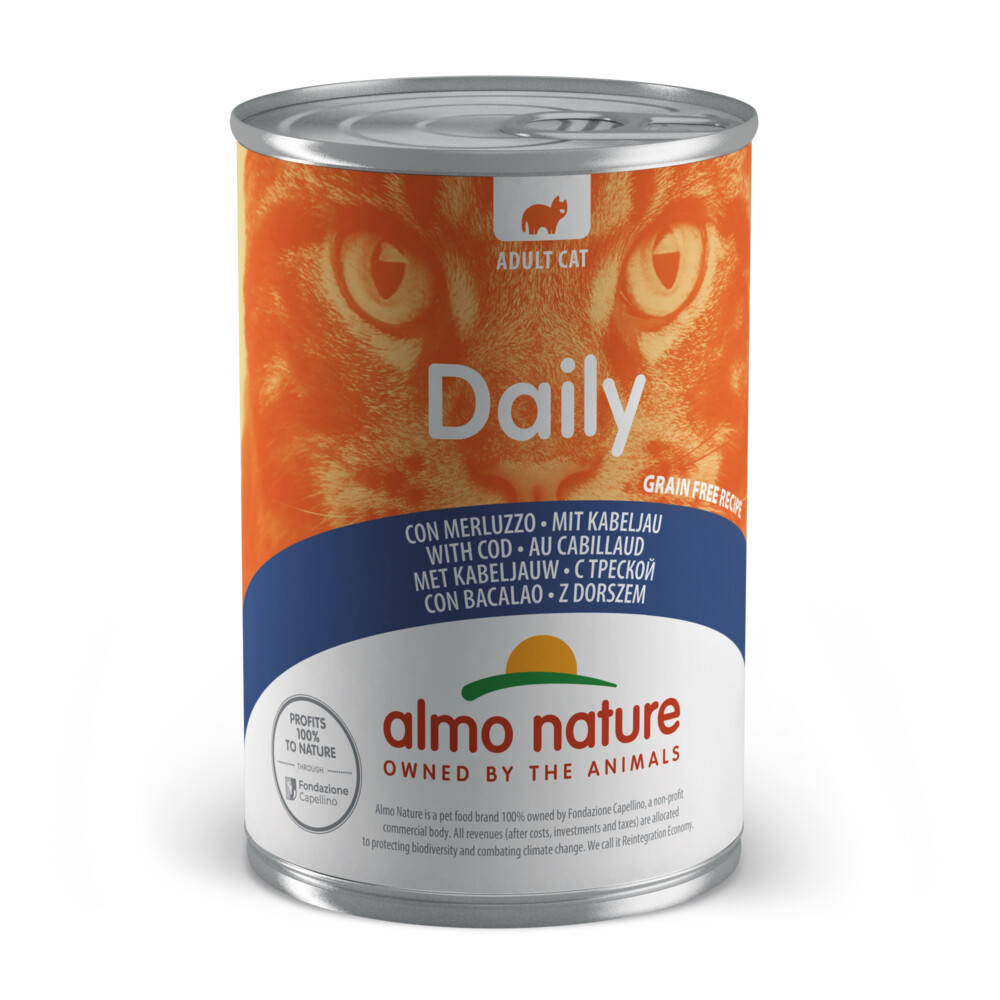 Almo Nature Daily Cat Blik Kabeljauw 400 gr