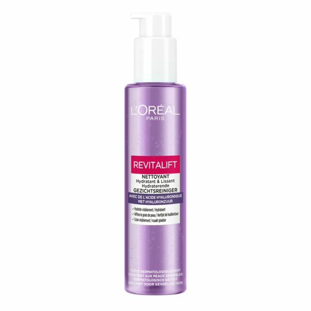 6x L'Oréal Revitalift Filler Reinigingsgel met Hyaluronzuur 150 ml